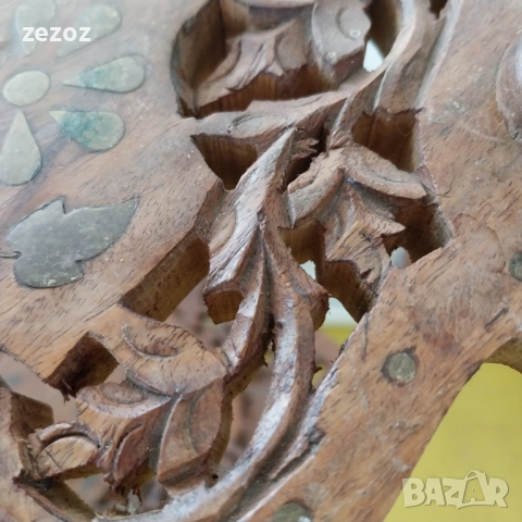 Ъглова етажерка масив манго, снимка 10 - Етажерки - 52600794