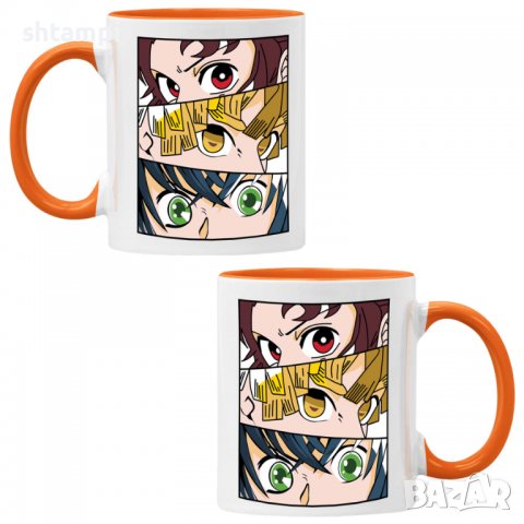 Чаша Demon Slayer Trio,Керамична Чаша, Кафе Чай, Игра,Изненада,Подарък,Повод,Празник,Рожден Ден, снимка 4 - Чаши - 38472334
