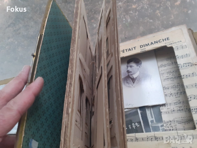 Антика Стар фото албум с бронзови орнаменти, снимка 5 - Антикварни и старинни предмети - 53416743