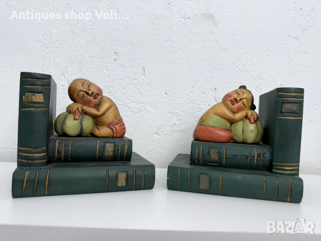 Дървени подпори за книги №7563 