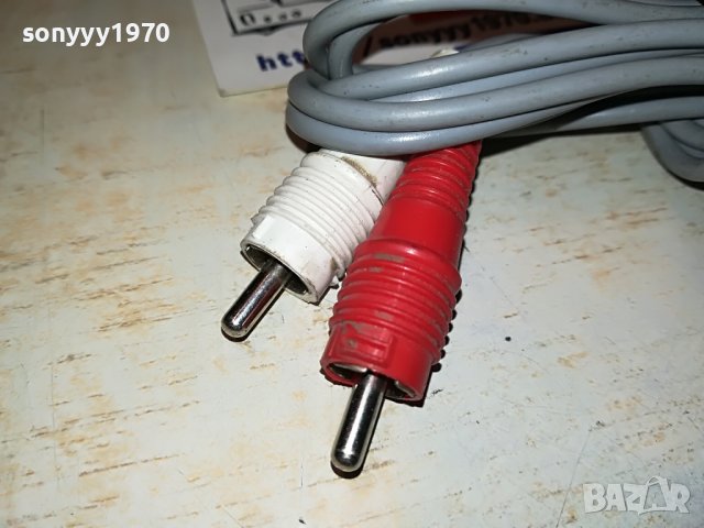 АУДИОКАБЕЛ ЧИНЧОВЕ 1МЕТЪР ВНОС SWISS 0202231314, снимка 5 - Други - 39527359