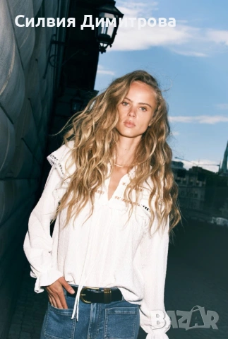 Дамска релефна блуза H&M, снимка 2 - Блузи с дълъг ръкав и пуловери - 53161047