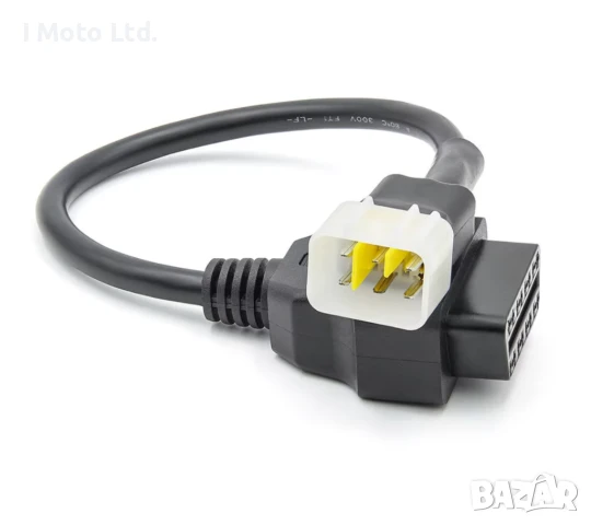 6PIN към 16PIN OBD2 Диагностичен Адаптер за Мотоциклети Delphi