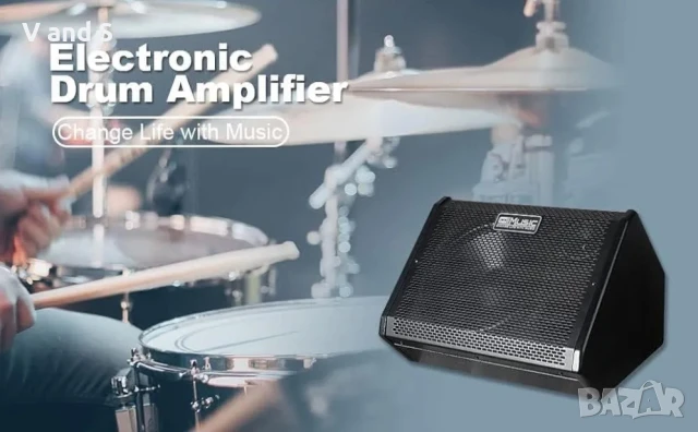 Coolmusic DM80 AMP 80-ватов електронен усилвател , клавишен усилвател с Aux вход и Bluetot, снимка 11 - Тонколони - 50721589