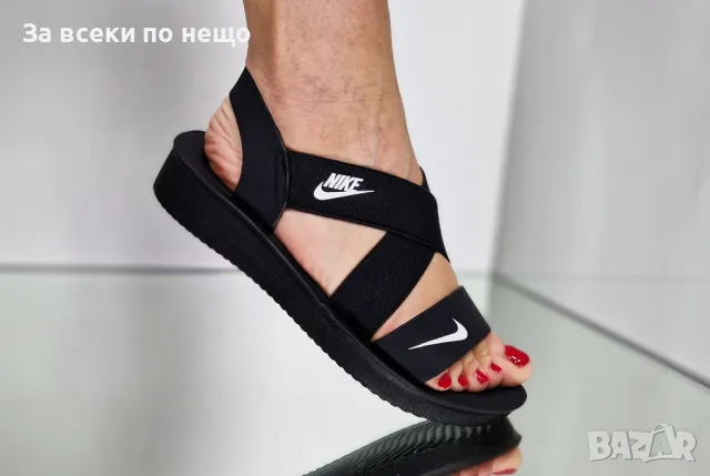 Nike Дамски Черни Сандали Найк Код P615, снимка 6 - Сандали - 50428359