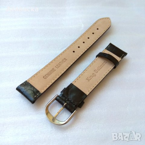 Krug-Baumen - чисто нова каишка от естествена кожа , широчина 18 мм, снимка 2 - Каишки за часовници - 27425289