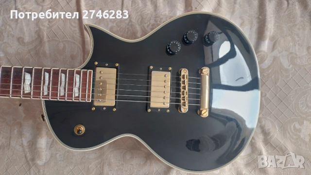 Китара LTD EC-256 с твърд куфар за китара Harley Benton Flight Case Wood, снимка 2 - Китари - 53272340