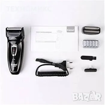 Тример за мъже Kemei KM-8013 с миеща се глава, Черен, снимка 7 - Друга електроника - 49494716