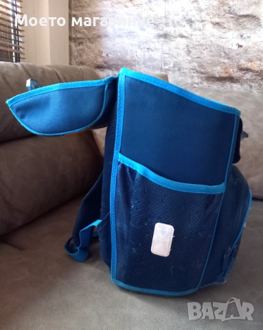 Ученическа раница за момче Herlitz Loop – Jet с твърд гръб и стабилно дъно, снимка 7 - Раници - 52391066