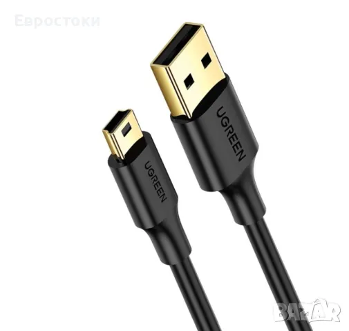 UGREEN USB 2.0 тип A до Mini B кабел за предаване на данни. Съвместим с GoPro Hero 3+, Hero HD