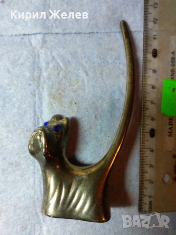 СИМПАТИЧНО МЕТАЛНО ПОСРЕБРЕНО КУЧЕНЦЕ ДЕКОРАТИВНА ФИГУРКА с КРИСТАЛЧЕТА за ОЧИ 38417, снимка 13 - Колекции - 43738934