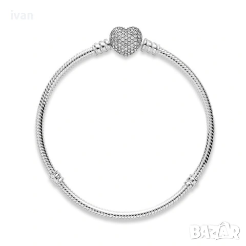 Pandora гривна - Романтика. размер 16, снимка 3 - Гривни - 53125315