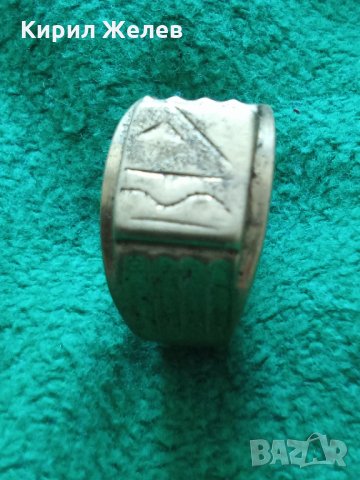 Стар Пръстен Бронзов с РЕТРО ОРНАМЕНТИКА РЪЧНА МАЙСТОРСКА ИЗРАБОТКА  20352, снимка 6 - Антикварни и старинни предмети - 33369316