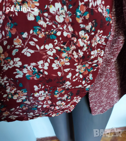 2XL / 4XL / Комбинирана маркова туника тип блуза "Van Hausen" / голям размер , снимка 3 - Туники - 36528572