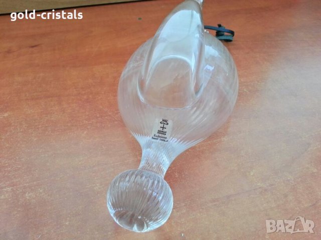 стъклена  кристална гарафа декандер , снимка 6 - Антикварни и старинни предмети - 26627126