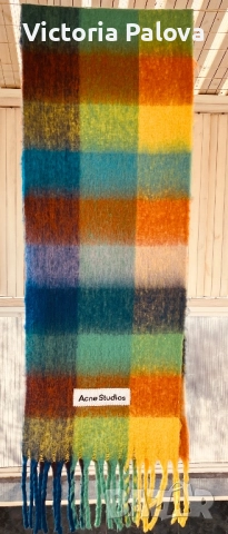 Модна къща ACNE STUDIOS дизайнерски шал лукс алпака мохер