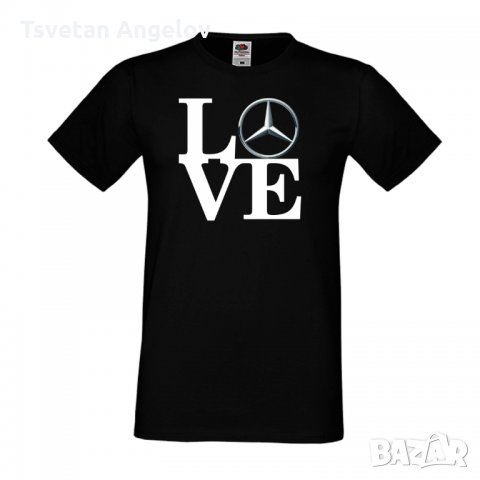 Мъжка тениска Mercedes LOVE, снимка 2 - Тениски - 32615691