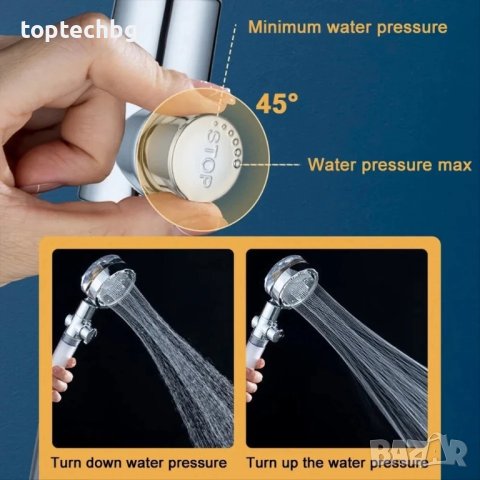 промо комплект 2 бр. Турбо душ слушалка, снимка 4 - Душове - 43801728