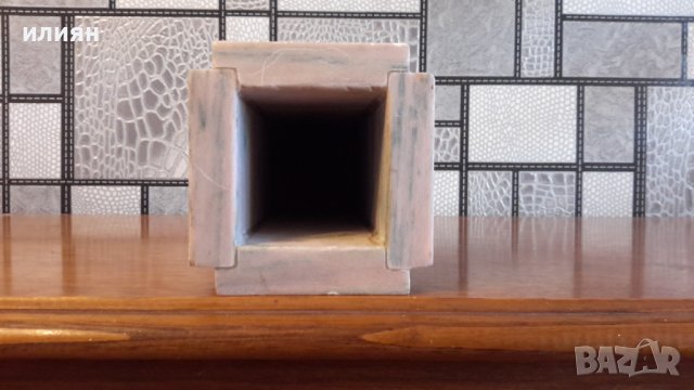 Мраморна ваза има забележки височина 21см ширина 9,5см , снимка 8 - Вази - 43593966