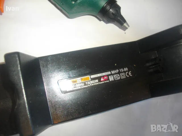 НОВ MEISTER ОРИГИНАЛЕН НЕМСКИ ПИСТОЛЕТ ТОПЛО ЗАЛЕПЯНЕ ЛЕПЕНЕ ФИКСИРАНЕ ПРЪЧКИ СИЛИКОН ПЪЛЕН КОМПЛЕКТ, снимка 17 - Други инструменти - 49048122