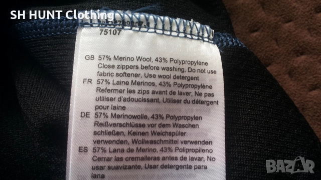 HELLY HANSEN LIFA Base Layer Merino Half Zip Work размер L работна термо блуза W4-353, снимка 14 - Блузи - 52038320