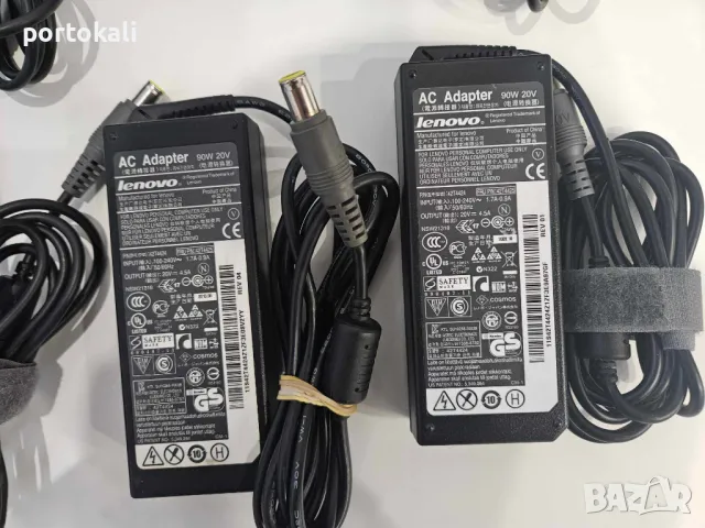 +Гаранция! Зарядно захранване захранващ адаптер Lenovo 20V 65W 90W кръгла букса, снимка 4 - Друга електроника - 50003023