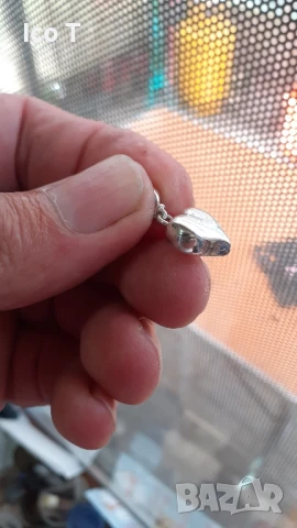 сребърно сърце , снимка 2 - Колиета, медальони, синджири - 50986177