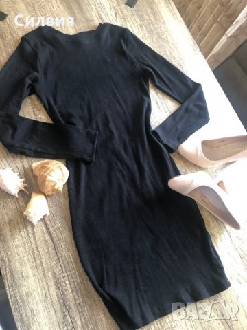 Черна права рокля, снимка 3 - Рокли - 28283889