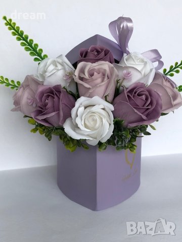 Букет от ароматни сапунени рози, снимка 17 - Подаръци за рожден ден - 39571142
