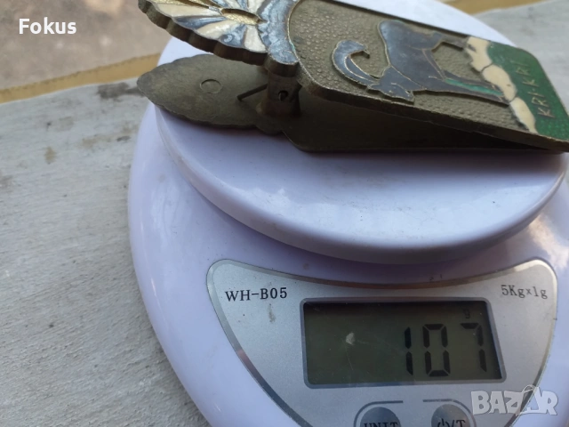 ЩИПКА ЗА ПАРИ БРОНЗ ЕМАЙЛ, снимка 6 - Антикварни и старинни предмети - 53524973