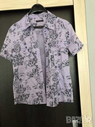 Дамска еластична риза памук, снимка 1 - Ризи - 26742619