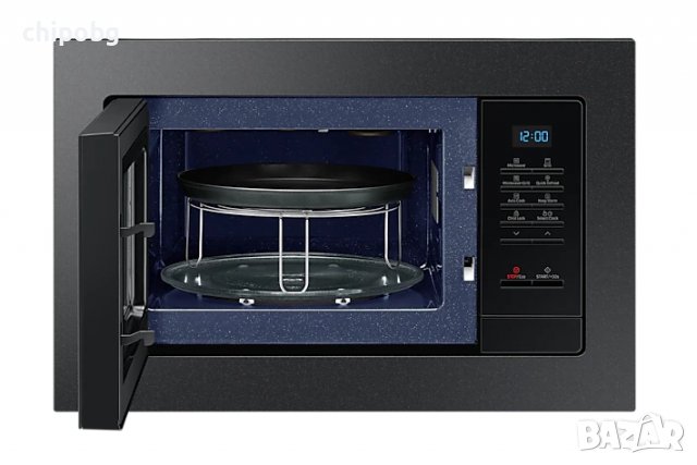  Микровълнова печка, Samsung MG23A7013CB/OL, Built-in microwave grill, Ceramic Inside, 23l, 800 W, B, снимка 4 - Микровълнови - 38424668