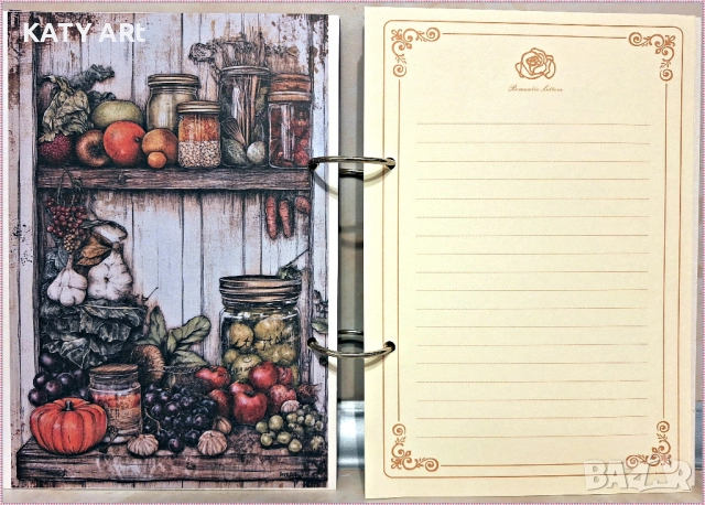 Тефтер за рецепти "Лукчета" в лилаво, снимка 3 - Други - 52283339