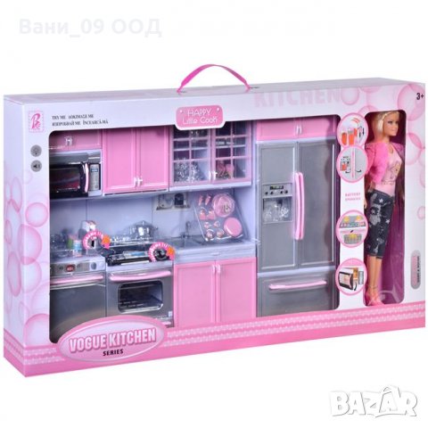 Кукла Барби с кухня със звуци, снимка 1 - Кукли - 32553088