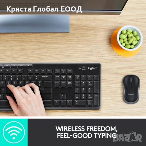 Комплект мишка и клавиатура Logitech - MK270 КИРИЛИЗИРАНА, снимка 2 - Клавиатури и мишки - 50474956