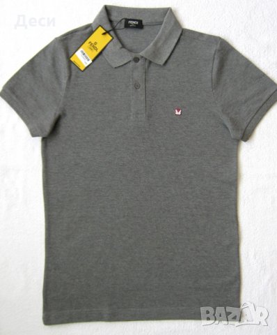 Мъжка тениска Fendi с яка, снимка 5 - Тениски - 32401305