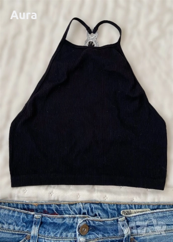 Zara crop top , снимка 4 - Корсети, бюстиета, топове - 51673999