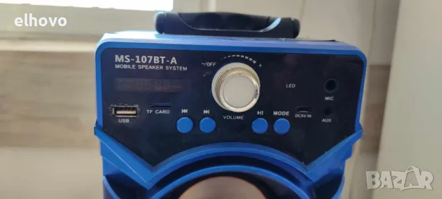 Портативна блутут колонка MS-107BT-A, снимка 4 - Bluetooth тонколони - 47630607