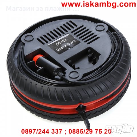 Преносим компресор с формата на гума, снимка 6 - Аксесоари и консумативи - 28384347