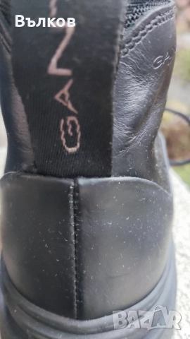 Мъжки кожени обувки GANT 45, снимка 5 - Мъжки боти - 52636980
