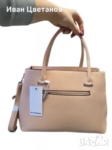 Елегантна дамска чанта с флорална бродерия