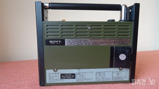 Vintage Sony ICF-111L   AM/FM Radio, 1970's  Japan, снимка 10 - Радиокасетофони, транзистори - 33036844