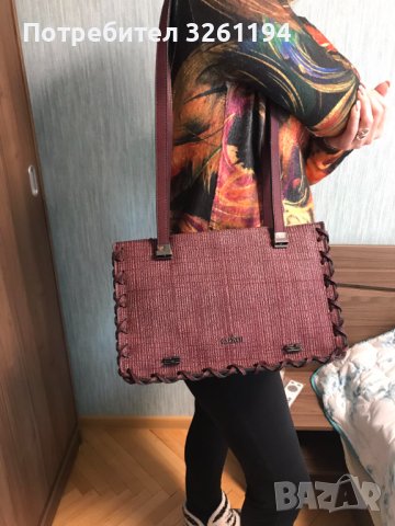 дамска  кожена чанта 3 в 1 - НОВА - цвят бордо , снимка 8 - Чанти - 38903365