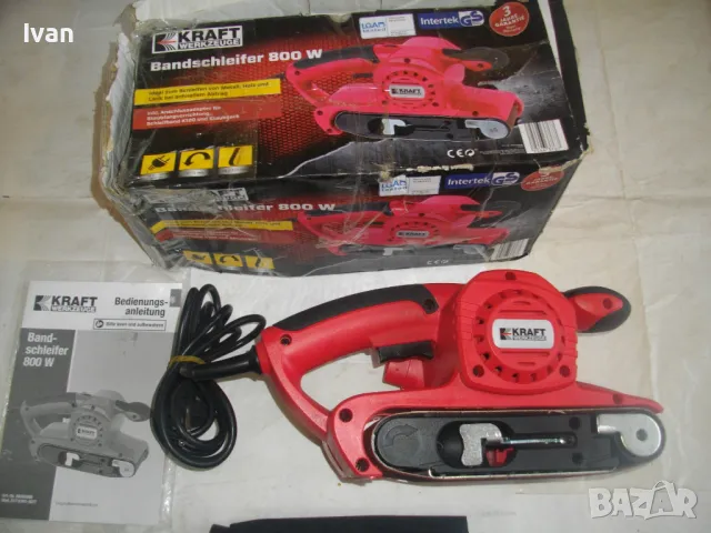 800 ВАТА НОВ АВСТРИЙСКИ 2019 г. ОРИГИНАЛЕН ЛЕНТОВ ШЛАЙФ ПЪЛЕН КОМПЛЕКТ ПРОФЕСИОНАЛЕН KRAFT Werkzeuge