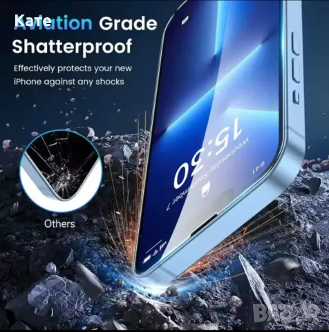 Стъклен протектор за Iphone 16 pro, снимка 4 - Фолия, протектори - 47779913