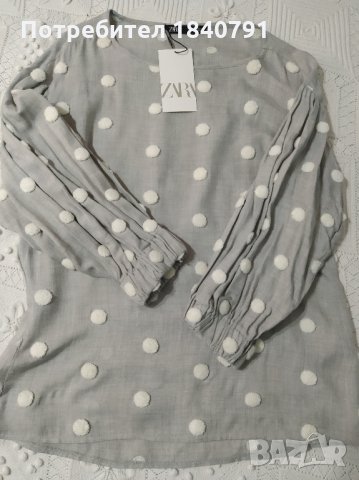 НОВА ZARA елегантна дамска блуза – размер М , снимка 1 - Блузи с дълъг ръкав и пуловери - 32260916