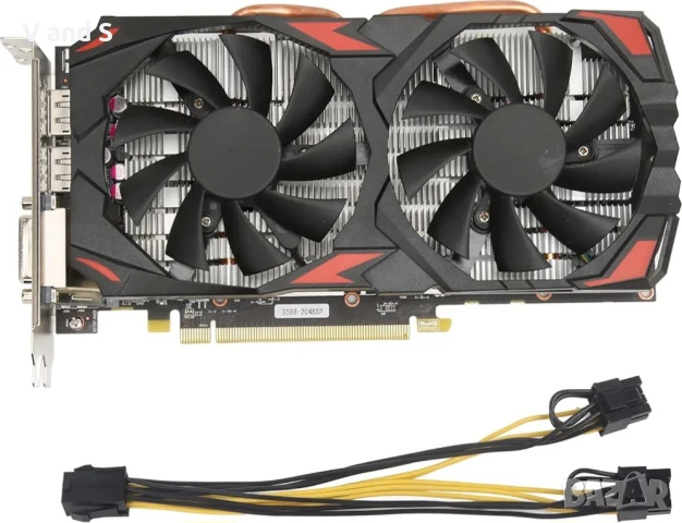 RX 580 8GB GDDR5 256bit , 2 охлаждащи вентилатора, висококачествена геймърска видеокарта, снимка 8 - Видеокарти - 50639380