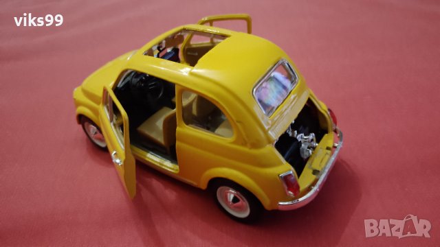 Bburago Fiat 500 (1965) - Мащаб 1:21, снимка 3 - Колекции - 43084426