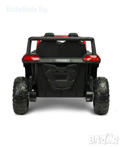 Офроуд акумулаторен автомобил AXEL – Червен, 4x4, с дистанционно и LED, снимка 6 - Детски велосипеди, триколки и коли - 49976691