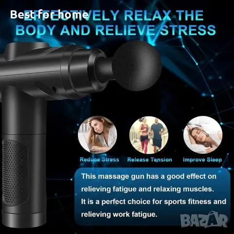 Вибриращ перкусионен мускулен масажор Zerolia , снимка 6 - Масажори - 48927699